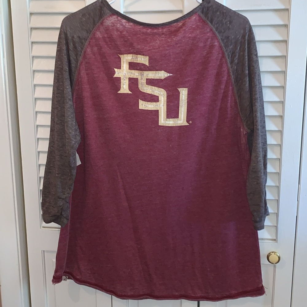 3/4 Sleeve Collegiate T-Shirt - Picture 2 of 5